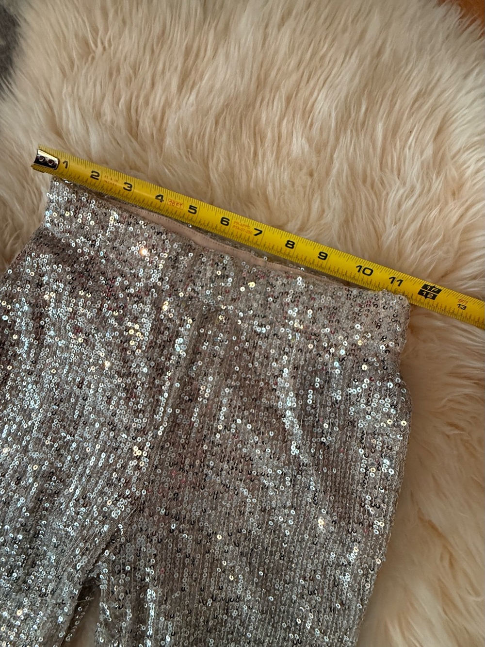 Forever 21 Sequined Flare Knit Pants - Picture 3 of 7